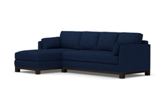 Avalon 2pc Sleeper Sectional :: Leg Finish: Espresso / Sleeper Option: Deluxe Innerspring Mattress / Configuration: LAF - Chaise on the Left