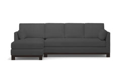 Avalon 2pc Sleeper Sectional :: Leg Finish: Espresso / Sleeper Option: Deluxe Innerspring Mattress / Configuration: LAF - Chaise on the Left
