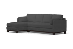 Avalon 2pc Sleeper Sectional :: Leg Finish: Espresso / Sleeper Option: Deluxe Innerspring Mattress / Configuration: LAF - Chaise on the Left