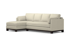 Avalon 2pc Sleeper Sectional :: Leg Finish: Espresso / Sleeper Option: Deluxe Innerspring Mattress / Configuration: LAF - Chaise on the Left
