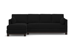 Avalon 2pc Sleeper Sectional :: Leg Finish: Espresso / Sleeper Option: Deluxe Innerspring Mattress / Configuration: LAF - Chaise on the Left