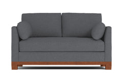 Avalon Apartment Size Sleeper Sofa Bed :: Leg Finish: Pecan / Sleeper Option: Memory Foam Mattress