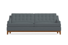 Bannister Queen Size Sleeper Sofa Bed :: Leg Finish: Pecan / Sleeper Option: Deluxe Innerspring Mattress