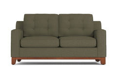 Brentwood Apartment Size Sleeper Sofa Bed :: Leg Finish: Pecan / Sleeper Option: Innerspring Mattress