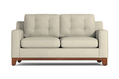 Brentwood Apartment Size Sleeper Sofa Bed :: Leg Finish: Pecan / Sleeper Option: Innerspring Mattress