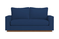 Harper Apartment Size Sleeper Sofa Bed :: Leg Finish: Pecan / Sleeper Option: Deluxe Innerspring Mattress