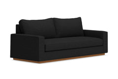 Harper Queen Size Sleeper Sofa Bed :: Leg Finish: Pecan / Sleeper Option: Deluxe Innerspring Mattress