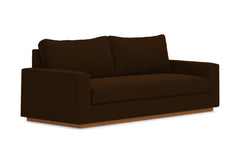 Harper Queen Size Sleeper Sofa Bed :: Leg Finish: Pecan / Sleeper Option: Deluxe Innerspring Mattress