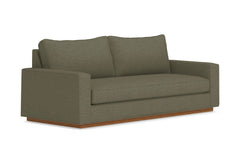 Harper Queen Size Sleeper Sofa Bed :: Leg Finish: Pecan / Sleeper Option: Deluxe Innerspring Mattress