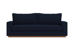 Harper Queen Size Sleeper Sofa Bed :: Leg Finish: Pecan / Sleeper Option: Deluxe Innerspring Mattress