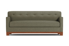 Harrison Ave Queen Size Sleeper Sofa Bed :: Leg Finish: Pecan / Sleeper Option: Deluxe Innerspring Mattress