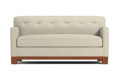 Harrison Ave Apartment Size Sleeper Sofa Bed :: Leg Finish: Pecan / Sleeper Option: Deluxe Innerspring Mattress