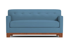 Harrison Ave Apartment Size Sleeper Sofa Bed :: Leg Finish: Pecan / Sleeper Option: Deluxe Innerspring Mattress
