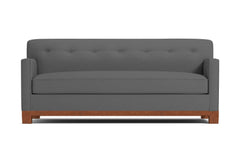 Harrison Ave Queen Size Sleeper Sofa Bed :: Leg Finish: Pecan / Sleeper Option: Deluxe Innerspring Mattress