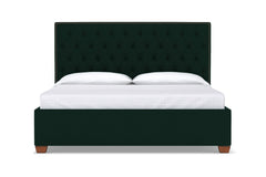 Huntley Drive Upholstered Bed :: Leg Finish: Pecan / Size: Queen Size