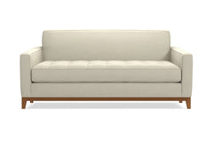 Monroe Drive Apartment Size Sleeper Sofa :: Leg Finish: Pecan / Sleeper Option: Deluxe Innerspring Mattress