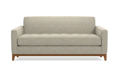 Monroe Drive Apartment Size Sleeper Sofa :: Leg Finish: Pecan / Sleeper Option: Deluxe Innerspring Mattress