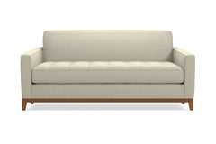 Monroe Drive Apartment Size Sleeper Sofa :: Leg Finish: Pecan / Sleeper Option: Deluxe Innerspring Mattress