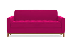 Monroe Drive Apartment Size Sleeper Sofa :: Leg Finish: Pecan / Sleeper Option: Deluxe Innerspring Mattress
