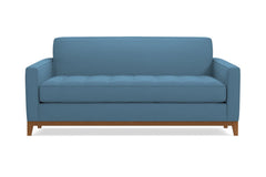 Monroe Drive Apartment Size Sleeper Sofa :: Leg Finish: Pecan / Sleeper Option: Deluxe Innerspring Mattress
