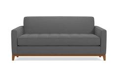 Monroe Drive Apartment Size Sleeper Sofa :: Leg Finish: Pecan / Sleeper Option: Deluxe Innerspring Mattress