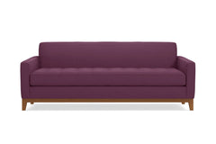 Monroe Drive Queen Size Sleeper Sofa :: Leg Finish: Pecan / Sleeper Option: Memory Foam Mattress