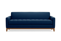 Monroe Drive Queen Size Sleeper Sofa :: Leg Finish: Pecan / Sleeper Option: Memory Foam Mattress