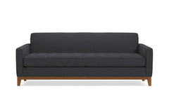 Monroe Drive Queen Size Sleeper Sofa :: Leg Finish: Pecan / Sleeper Option: Memory Foam Mattress