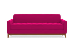 Monroe Drive Queen Size Sleeper Sofa :: Leg Finish: Pecan / Sleeper Option: Memory Foam Mattress