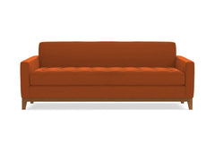 Monroe Drive Queen Size Sleeper Sofa :: Leg Finish: Pecan / Sleeper Option: Deluxe Innerspring Mattress