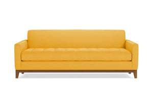 Monroe Drive Queen Size Sleeper Sofa :: Leg Finish: Pecan / Sleeper Option: Memory Foam Mattress