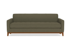 Monroe Drive Queen Size Sleeper Sofa :: Leg Finish: Pecan / Sleeper Option: Memory Foam Mattress