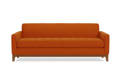 Monroe Drive Queen Size Sleeper Sofa :: Leg Finish: Pecan / Sleeper Option: Memory Foam Mattress