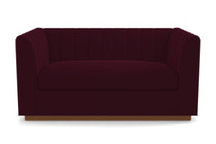 Nora Apartment Size Sofa :: Leg Finish: Pecan / Size: Apartment Size - 74&quot;w