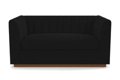 Nora Apartment Size Sofa :: Leg Finish: Pecan / Size: Apartment Size - 74&quot;w