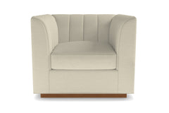 Nora Swivel Chair :: Leg Finish: Pecan