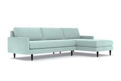 Scott 2pc Sectional Sofa :: Leg Finish: Espresso / Configuration: RAF - Chaise on the Right