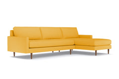 Scott 2pc Sectional Sofa :: Leg Finish: Pecan / Configuration: RAF - Chaise on the Right