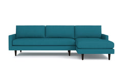 Scott 2pc Sectional Sofa :: Leg Finish: Espresso / Configuration: RAF - Chaise on the Right