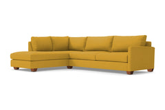 Tuxedo 2pc Sectional Sofa :: Leg Finish: Pecan / Configuration: LAF - Chaise on the Left
