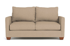 Tuxedo Loveseat :: Leg Finish: Pecan / Size: Loveseat - 61&quot;w