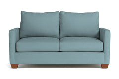 Tuxedo Apartment Size Sleeper Sofa Bed :: Leg Finish: Pecan / Sleeper Option: Deluxe Innerspring Mattress